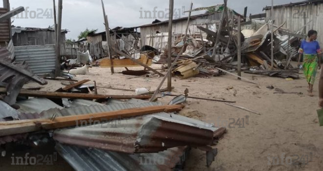 Port-Gentil : Une mystérieuse mini-tornade frappe plusieurs habitations à Lipe