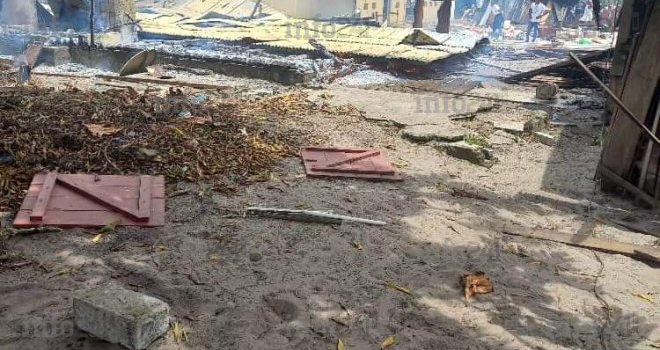 Un violent incendie consume plusieurs maisons à Omboué, privée de sapeurs-pompiers