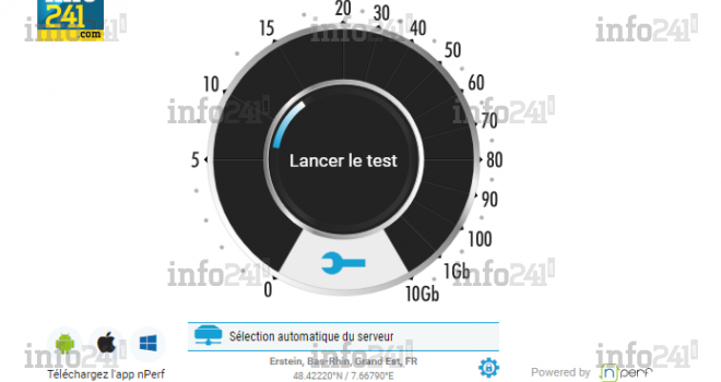 Tester en temps réel votre débit internet avec Info241