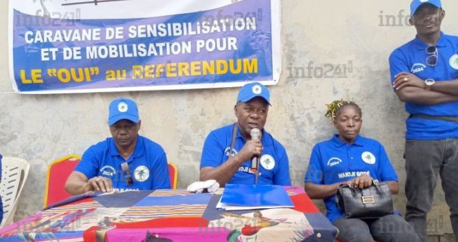 Désormais pro-CTRI, Féfé Onanga crache sur le PDG et prêche déjà le « oui » au referendum
